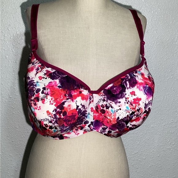 TORRID  Curve Pluss Size Full Coverage floral and skull prints Bra Size 52D - Picture 4 of 7